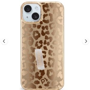 Loopy Case Leopard Pattern Phone Case - Gold and Brown